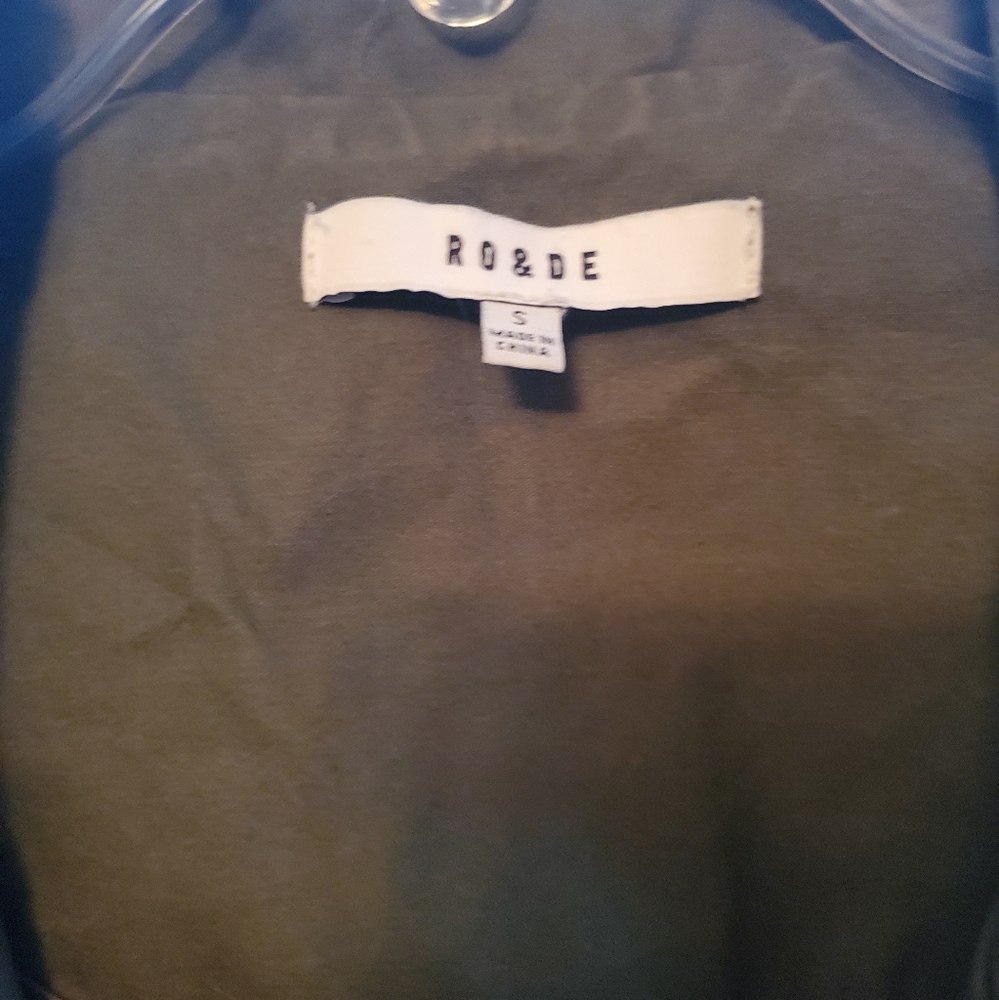 Industrial drawstring army green knee length vest